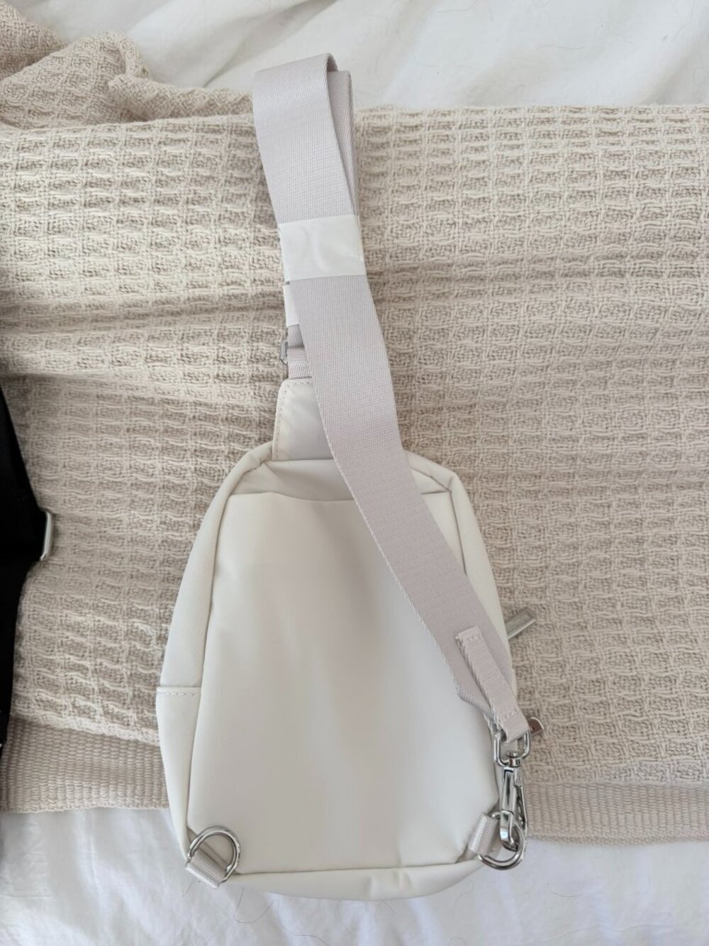 Lululemon Cream Mini Sling Backpack Silver Hardware - Picture 2 of 3